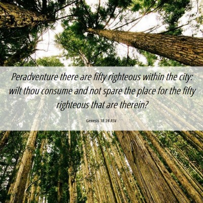 Picture 06 - Genesis 18:24 ASV - Peradventure there are fifty righteous within the - Bible Verse Picture