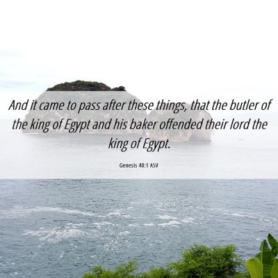 Picture 06 - Genesis 40:1 ASV - And it came to pass after these things, that the - Bible Verse Picture