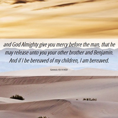 Picture 06 - Genesis 43:14 ASV - and God Almighty give you mercy before the man, - Bible Verse Picture