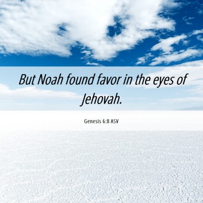 Picture 06 - Genesis 6:8 ASV - But Noah found favor in the eyes of - Bible Verse Picture