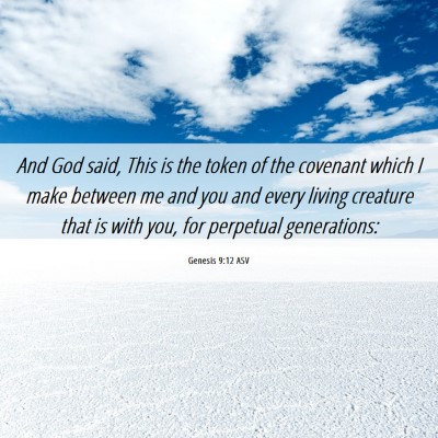 Picture 06 - Genesis 9:12 ASV - And God said, This is the token of the covenant - Bible Verse Picture
