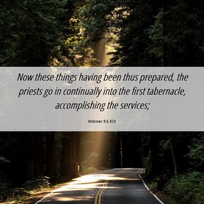 Picture 06 - Hebrews 9:6 ASV - Now these things having been thus prepared, the - Bible Verse Picture