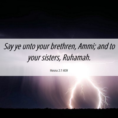 Picture 06 - Hosea 2:1 ASV - Say ye unto your brethren, Ammi; and to your - Bible Verse Picture