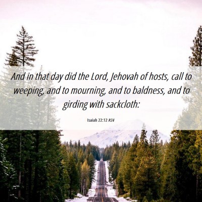 Picture 06 - Isaiah 22:12 ASV - And in that day did the Lord, Jehovah of hosts, - Bible Verse Picture
