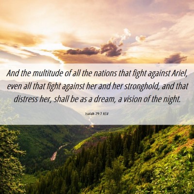 Picture 06 - Isaiah 29:7 ASV - And the multitude of all the nations that fight - Bible Verse Picture
