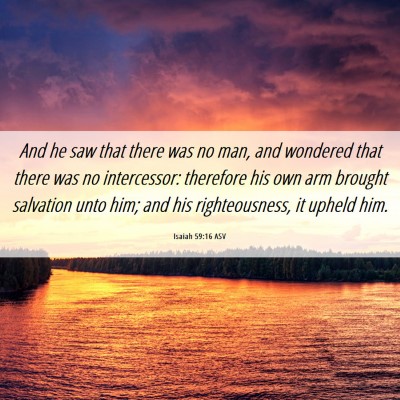 Picture 06 - Isaiah 59:16 ASV - And he saw that there was no man, and wondered - Bible Verse Picture