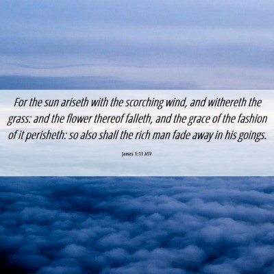 Picture 06 - James 1:11 ASV - For the sun ariseth with the scorching wind, and - Bible Verse Picture