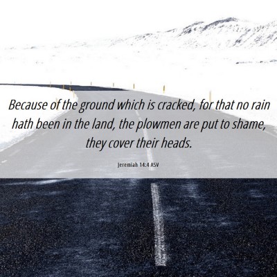 Picture 06 - Jeremiah 14:4 ASV - Because of the ground which is cracked, for that - Bible Verse Picture