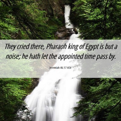 Picture 06 - Jeremiah 46:17 ASV - They cried there, Pharaoh king of Egypt is but a - Bible Verse Picture