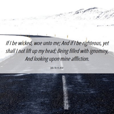 Picture 06 - Job 10:15 ASV - If I be wicked, woe unto me; And if I be - Bible Verse Picture