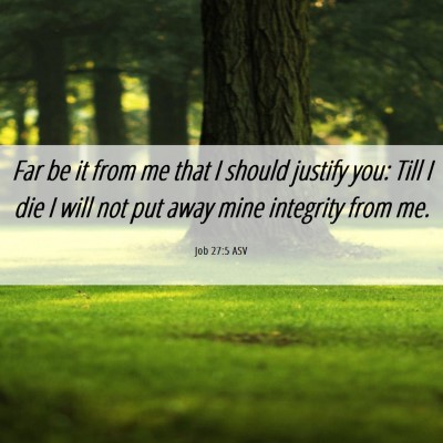 Picture 06 - Job 27:5 ASV - Far be it from me that I should justify you: Till - Bible Verse Picture