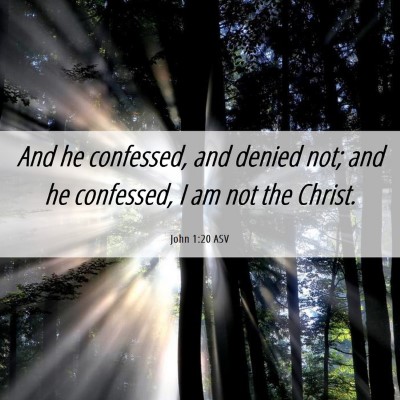 Picture 06 - John 1:20 ASV - And he confessed, and denied not; and he - Bible Verse Picture