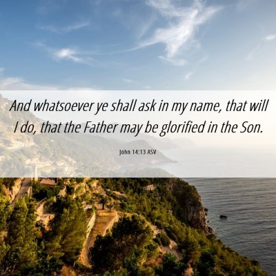 Picture 06 - John 14:13 ASV - And whatsoever ye shall ask in my name, that will - Bible Verse Picture