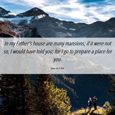 Picture 06 - John 14:2 ASV - In my Father's house are many mansions; if it - Bible Verse Picture