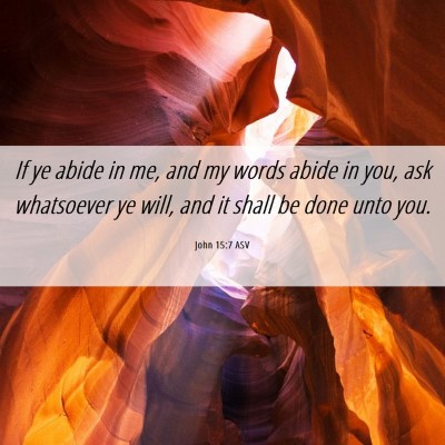 Picture 06 - John 15:7 ASV - If ye abide in me, and my words abide in you, ask - Bible Verse Picture