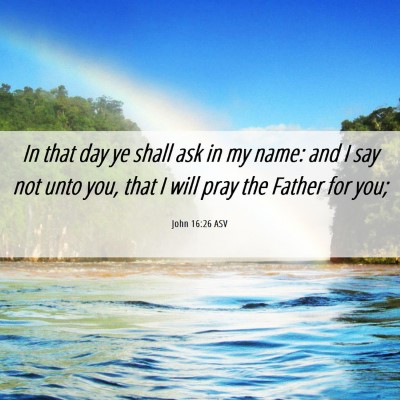 Picture 06 - John 16:26 ASV - In that day ye shall ask in my name: and I say - Bible Verse Picture
