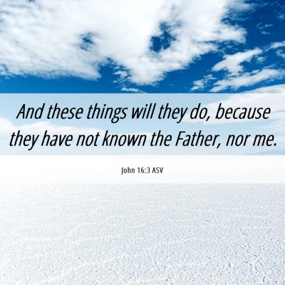 Picture 06 - John 16:3 ASV - And these things will they do, because they have - Bible Verse Picture