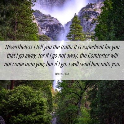 Picture 06 - John 16:7 ASV - Nevertheless I tell you the truth: It is - Bible Verse Picture