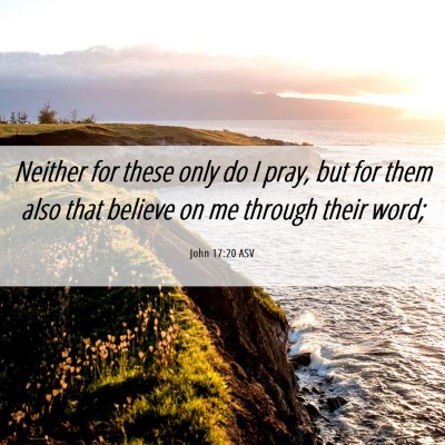 Picture 06 - John 17:20 ASV - Neither for these only do I pray, but for them - Bible Verse Picture