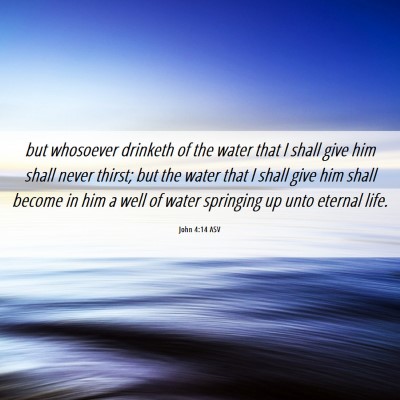 Picture 06 - John 4:14 ASV - but whosoever drinketh of the water that I shall - Bible Verse Picture