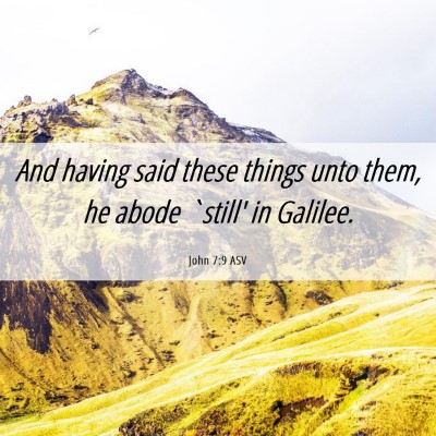 Picture 06 - John 7:9 ASV - And having said these things unto them, he abode - Bible Verse Picture