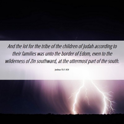 Picture 06 - Joshua 15:1 ASV - And the lot for the tribe of the children of - Bible Verse Picture