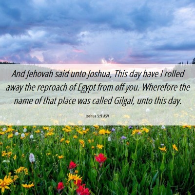 Picture 06 - Joshua 5:9 ASV - And Jehovah said unto Joshua, This day have I - Bible Verse Picture