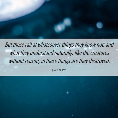 Picture 06 - Jude 1:10 ASV - But these rail at whatsoever things they know - Bible Verse Picture