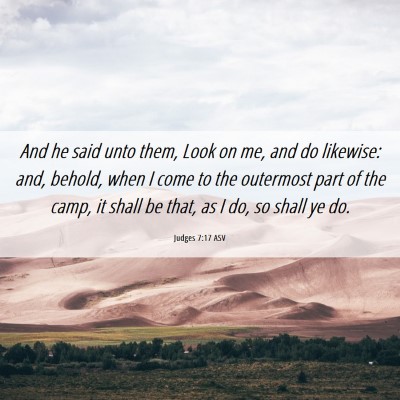 Picture 06 - Judges 7:17 ASV - And he said unto them, Look on me, and do - Bible Verse Picture
