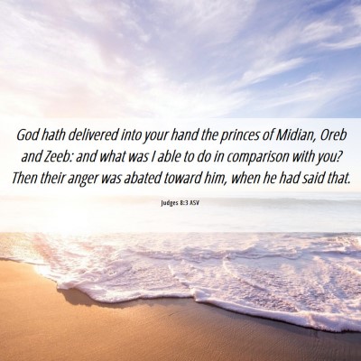 Picture 06 - Judges 8:3 ASV - God hath delivered into your hand the princes of - Bible Verse Picture