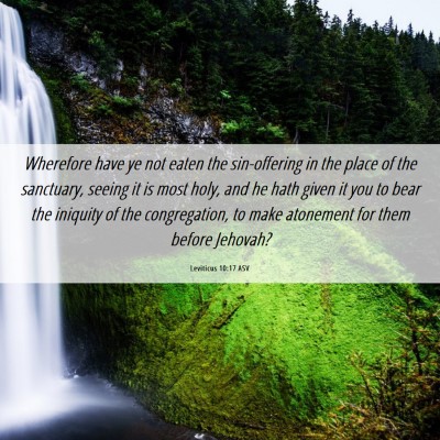 Picture 06 - Leviticus 10:17 ASV - Wherefore have ye not eaten the sin-offering in - Bible Verse Picture