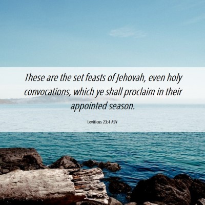 Picture 06 - Leviticus 23:4 ASV - These are the set feasts of Jehovah, even holy - Bible Verse Picture