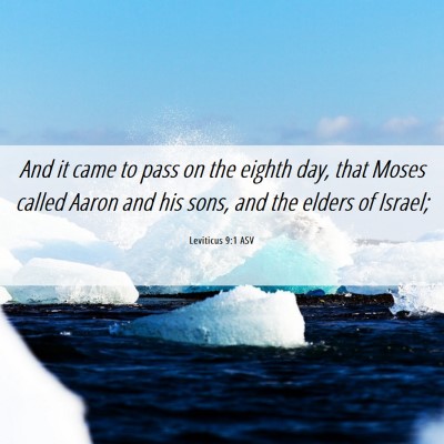 Picture 06 - Leviticus 9:1 ASV - And it came to pass on the eighth day, that Moses - Bible Verse Picture