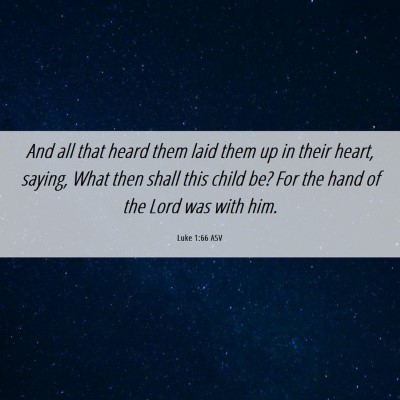 Picture 06 - Luke 1:66 ASV - And all that heard them laid them up in their - Bible Verse Picture