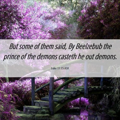 Picture 06 - Luke 11:15 ASV - But some of them said, By Beelzebub the prince of - Bible Verse Picture