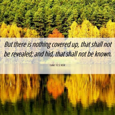 Picture 06 - Luke 12:2 ASV - But there is nothing covered up, that shall not - Bible Verse Picture