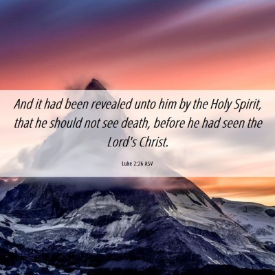 Picture 06 - Luke 2:26 ASV - And it had been revealed unto him by the Holy - Bible Verse Picture