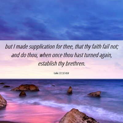 Picture 06 - Luke 22:32 ASV - but I made supplication for thee, that thy faith - Bible Verse Picture