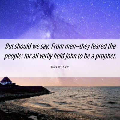 Picture 06 - Mark 11:32 ASV - But should we say, From men--they feared the - Bible Verse Picture
