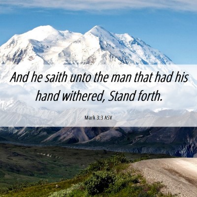 Picture 06 - Mark 3:3 ASV - And he saith unto the man that had his hand - Bible Verse Picture