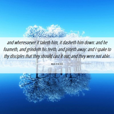 Picture 06 - Mark 9:18 ASV - and wheresoever it taketh him, it dasheth him - Bible Verse Picture