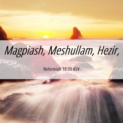 Picture 06 - Nehemiah 10:20 ASV - Magpiash, Meshullam, - Bible Verse Picture