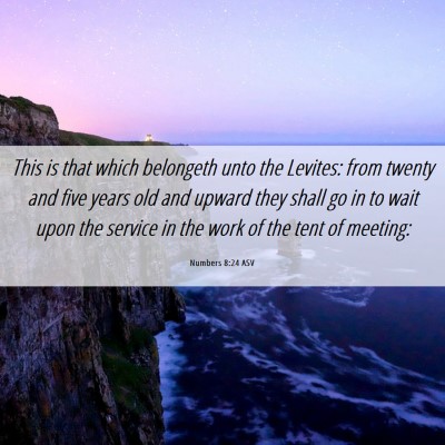 Picture 06 - Numbers 8:24 ASV - This is that which belongeth unto the Levites: - Bible Verse Picture