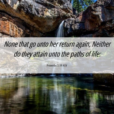 Picture 06 - Proverbs 2:19 ASV - None that go unto her return again, Neither do - Bible Verse Picture
