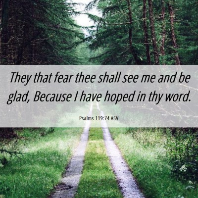 Picture 06 - Psalms 119:74 ASV - They that fear thee shall see me and be glad, - Bible Verse Picture