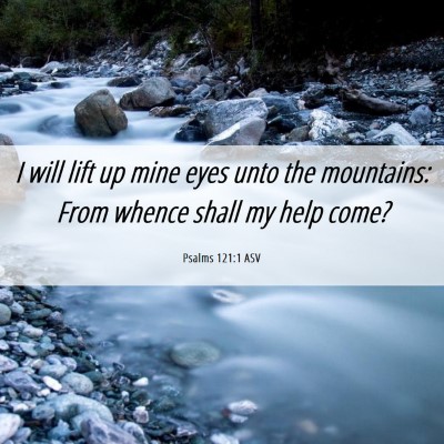 Picture 06 - Psalms 121:1 ASV - I will lift up mine eyes unto the mountains: From - Bible Verse Picture