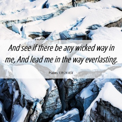 Picture 06 - Psalms 139:24 ASV - And see if there be any wicked way in me, And - Bible Verse Picture