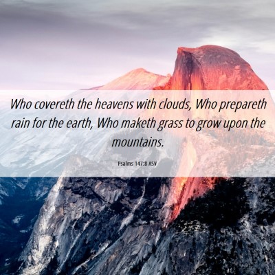 Picture 06 - Psalms 147:8 ASV - Who covereth the heavens with clouds, Who - Bible Verse Picture