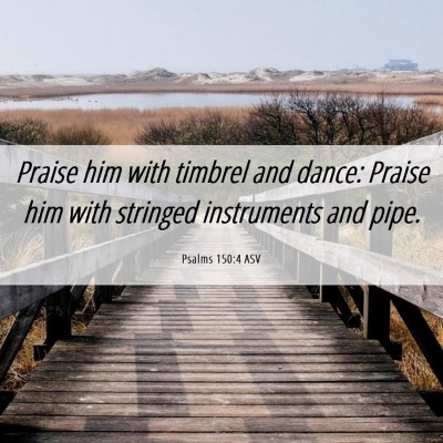 Picture 06 - Psalms 150:4 ASV - Praise him with timbrel and dance: Praise him - Bible Verse Picture