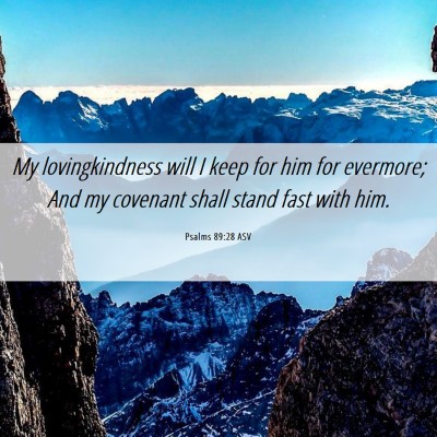 Picture 06 - Psalms 89:28 ASV - My lovingkindness will I keep for him for - Bible Verse Picture
